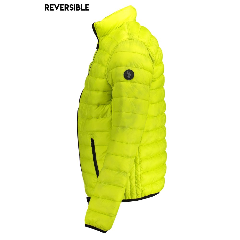 Yellow Nylon Men's Jacket