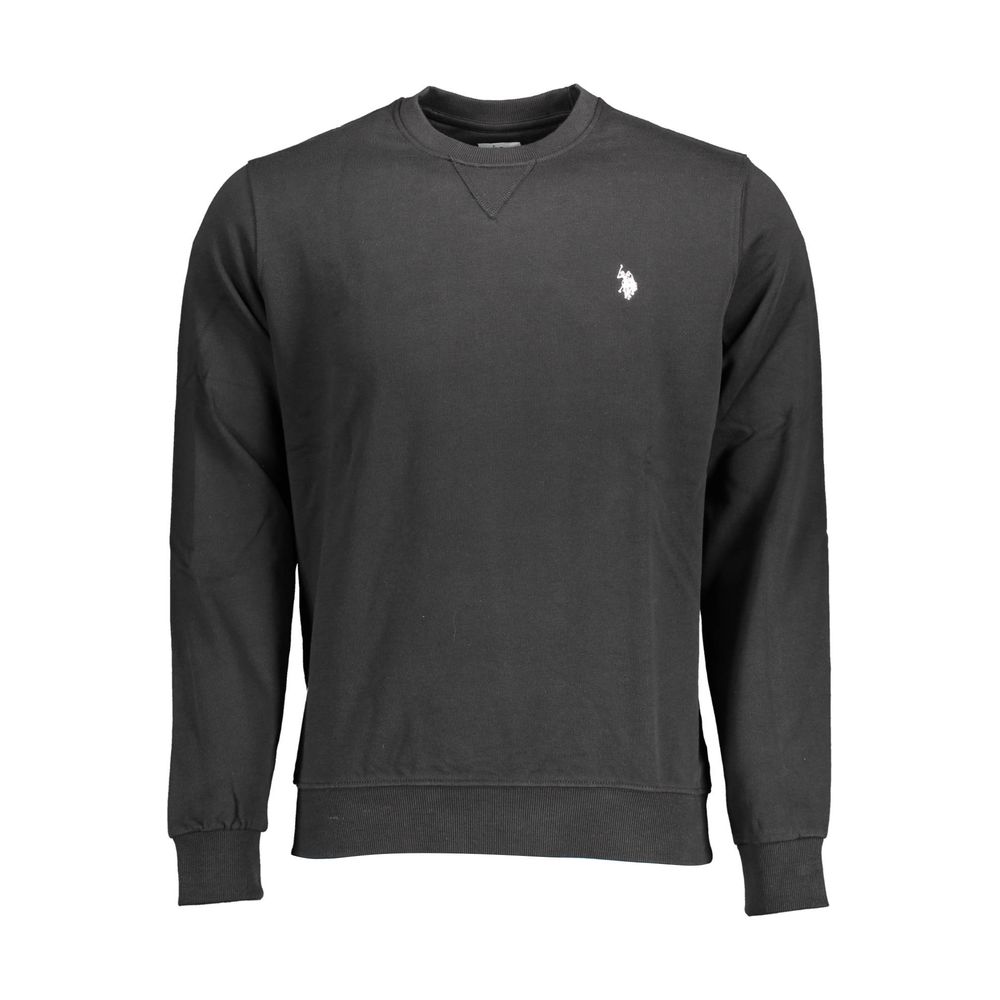Black Cotton Men's Sweatshirt
