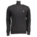 Black Cotton Men's Sweater