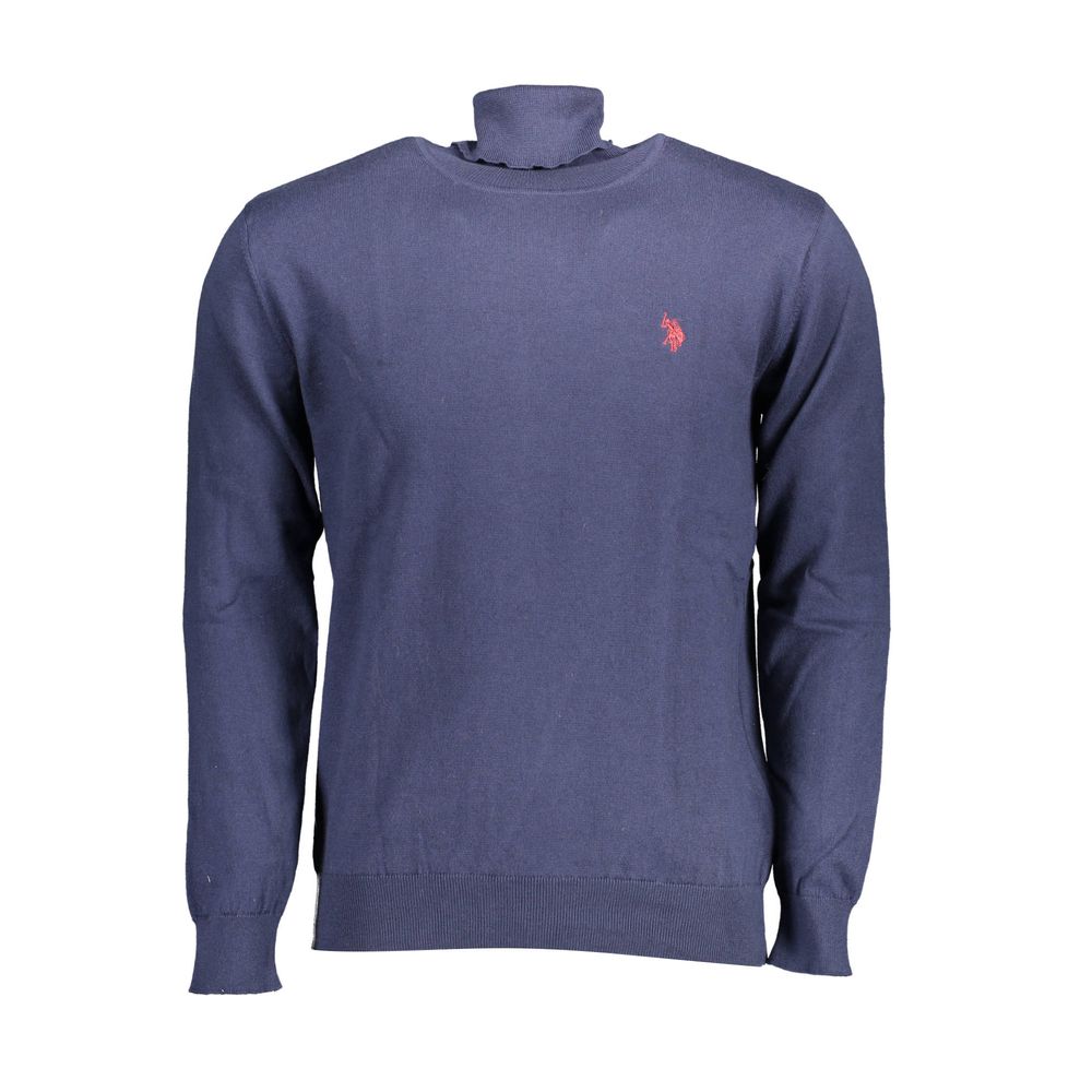 Blue Cotton Men's Sweater