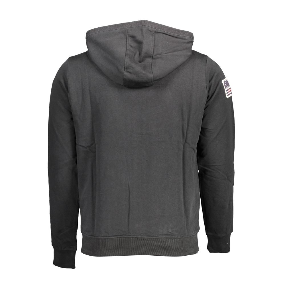 Black Cotton Men's Sweatshirt