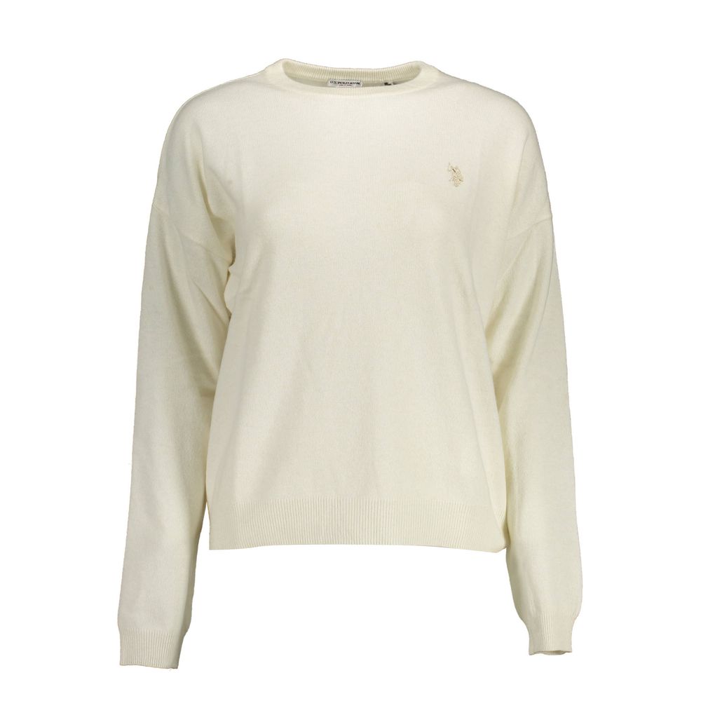 White Fabric Women's Sweater