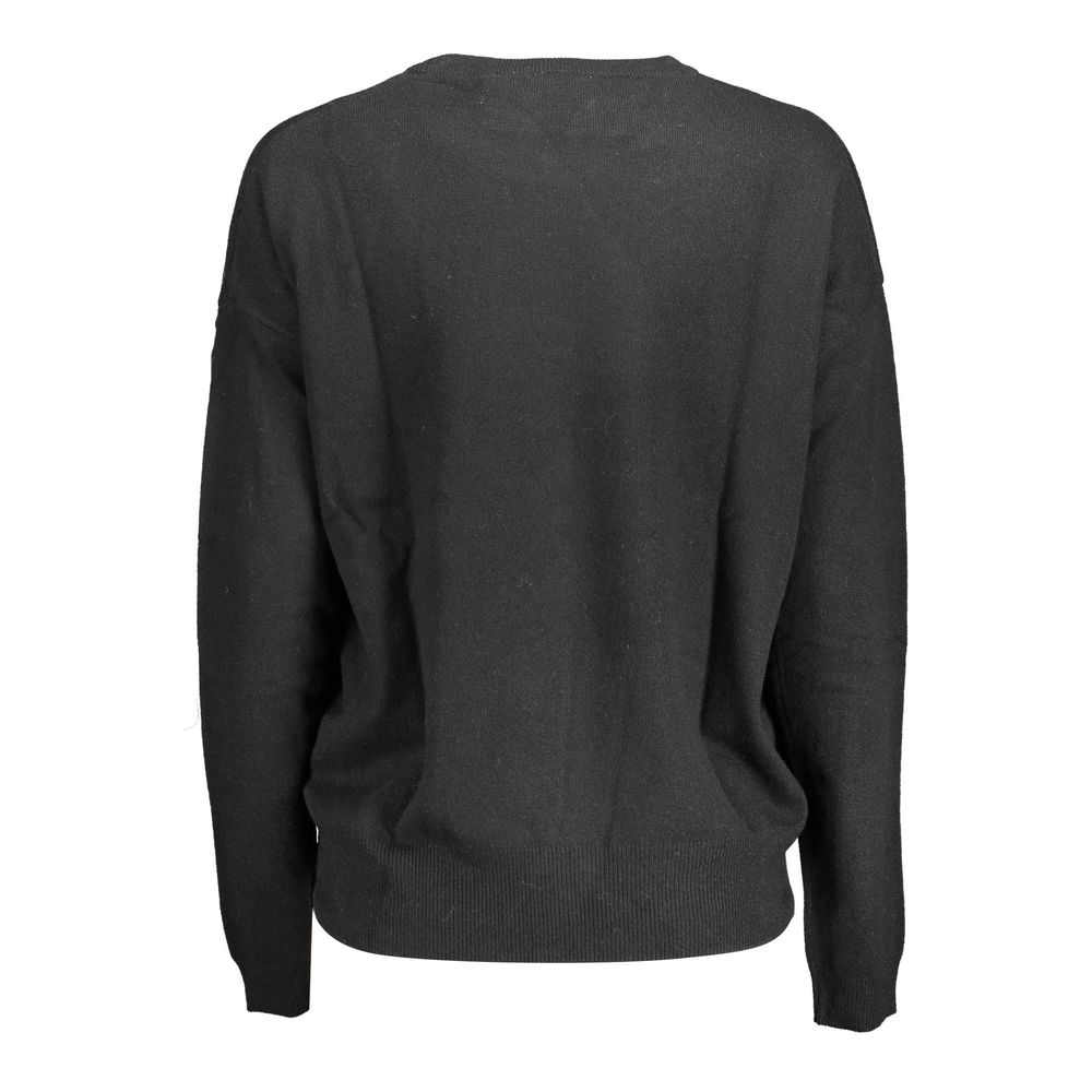 Black Viscose Women's Sweater