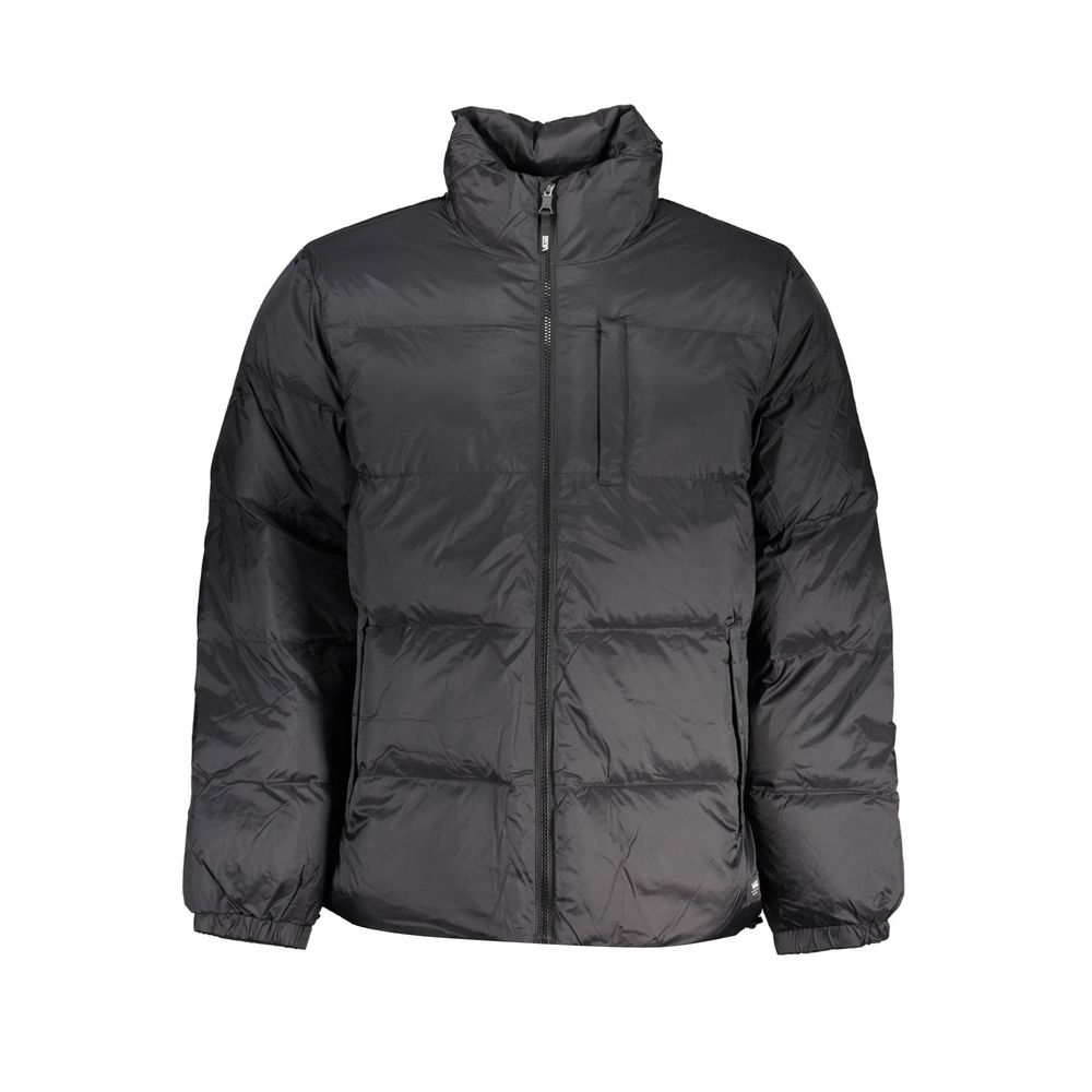 Black Polyester Men's Jacket