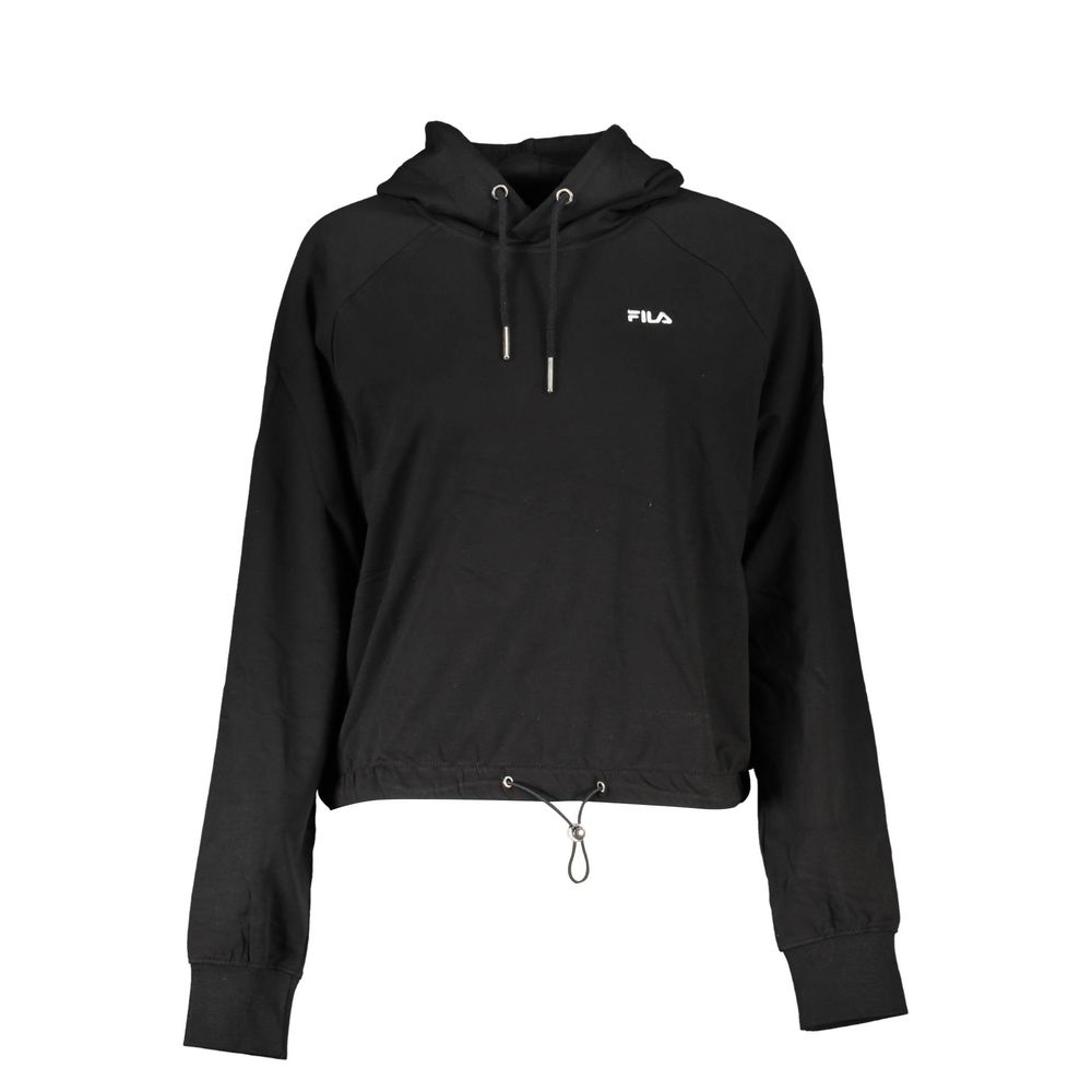 Black Cotton Women's Sweatshirt