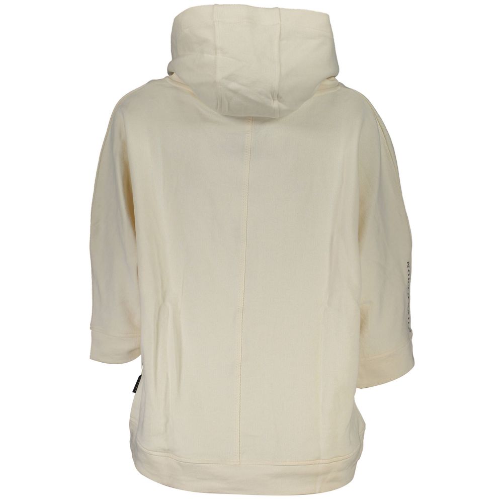 Bianco Cotton Women Sweatshirt