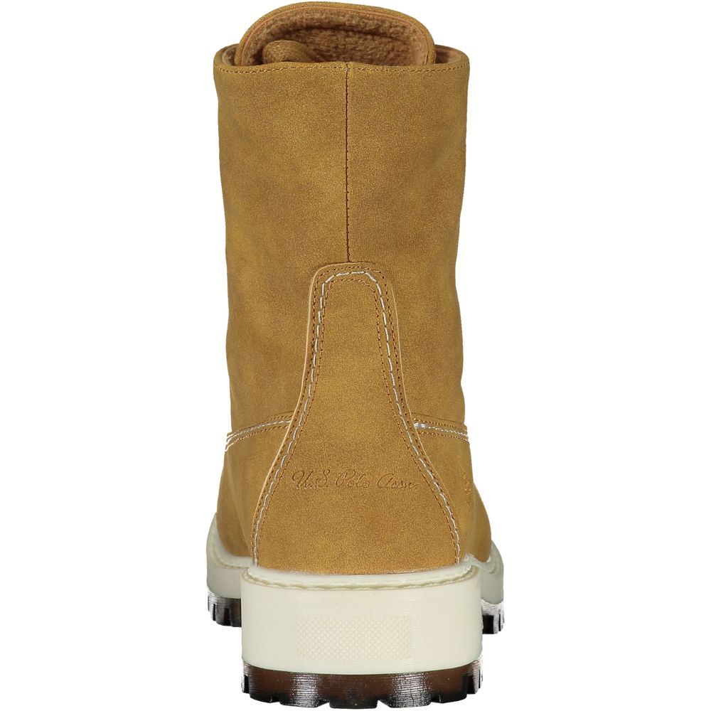 Brown Polyurethane Women's Boot