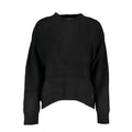 Black Acrylic Women's Turtleneck Sweater