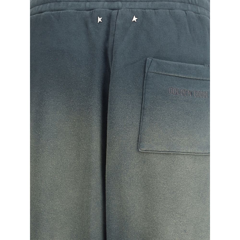 Blue Cotton Joggers (Workout Pants)