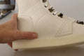 White Leather Lace Up Mens Boots