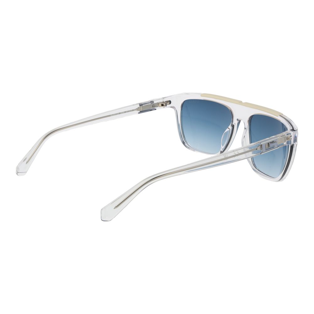 Guess Transparent Stainless Steel Sunglasses