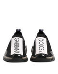Dolce & Gabbana Black Sorrento Slip On Low Top Sneakers Shoes