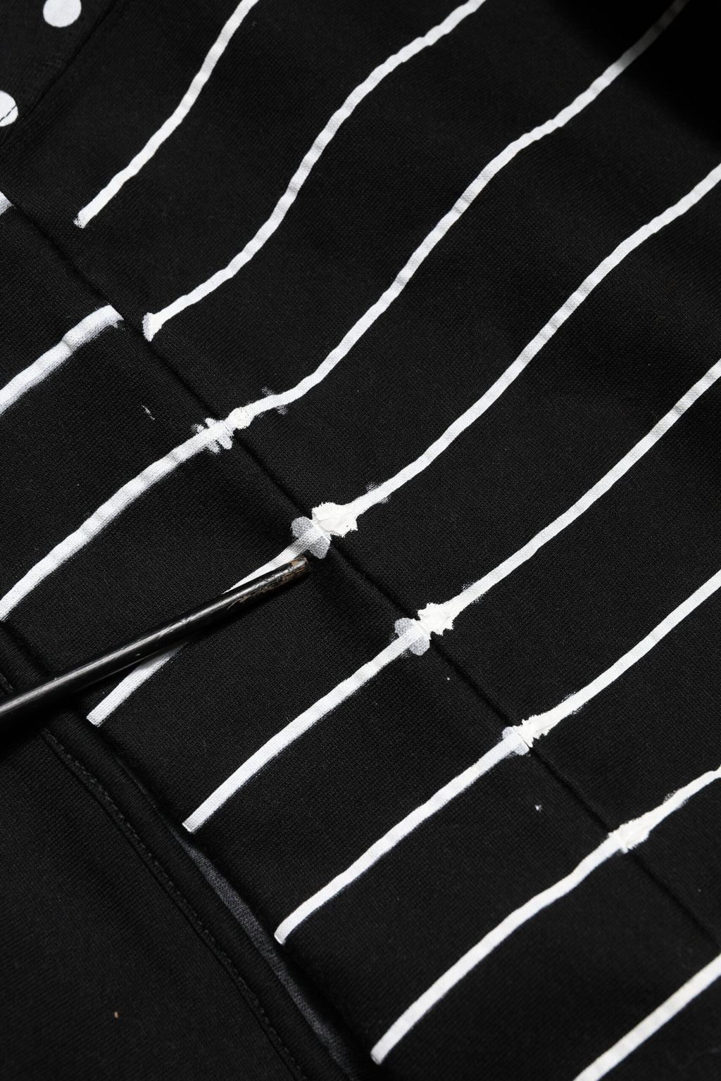Dolce & Gabbana Black Stripes Hooded Men Sweatshirt Sweater