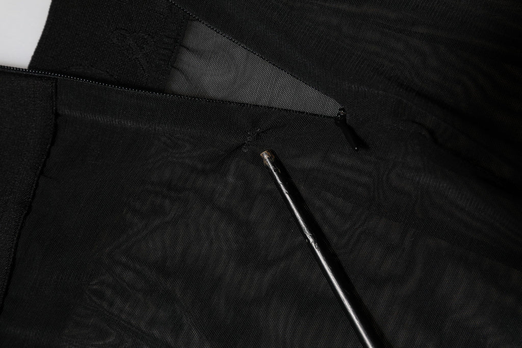 Dolce & Gabbana Black Nylon Leggings Stretch Pants