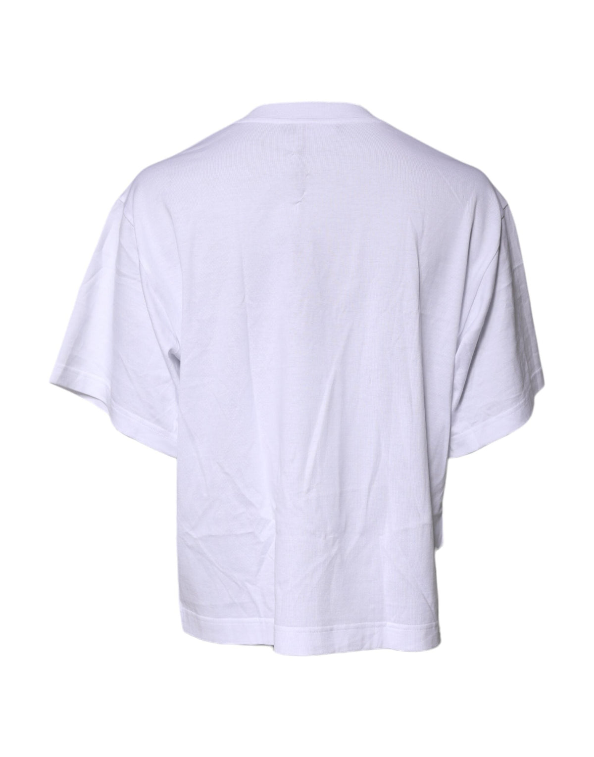 Dolce & Gabbana White Short Sleeves DG Logo Print Top T-shirt