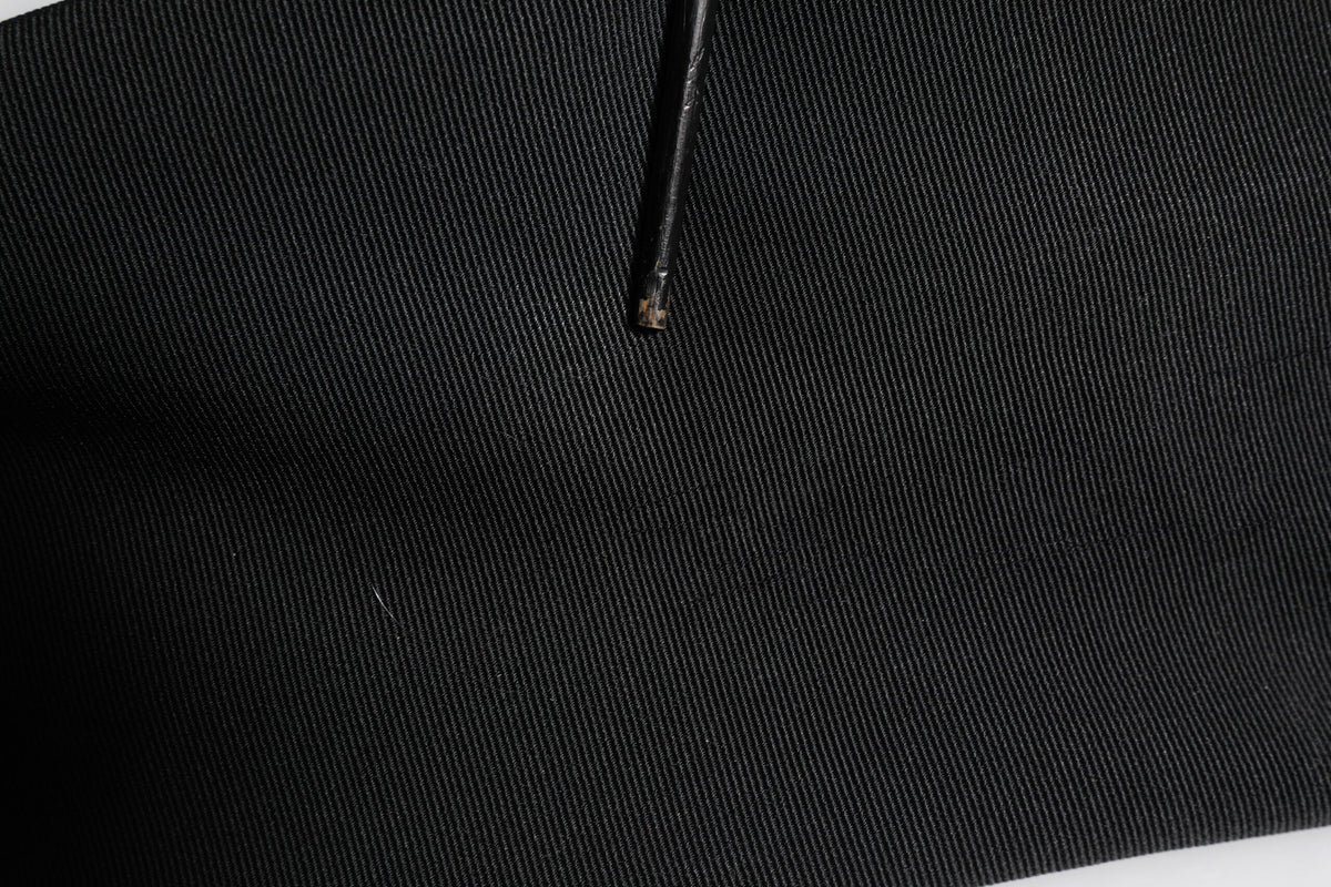 Dolce & Gabbana Black Acetate HighWaist Tapered Trouser Pants