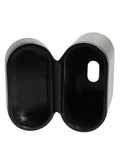 Dolce & Gabbana Black Leather Logo Print Flip Holder Men Airpods Case