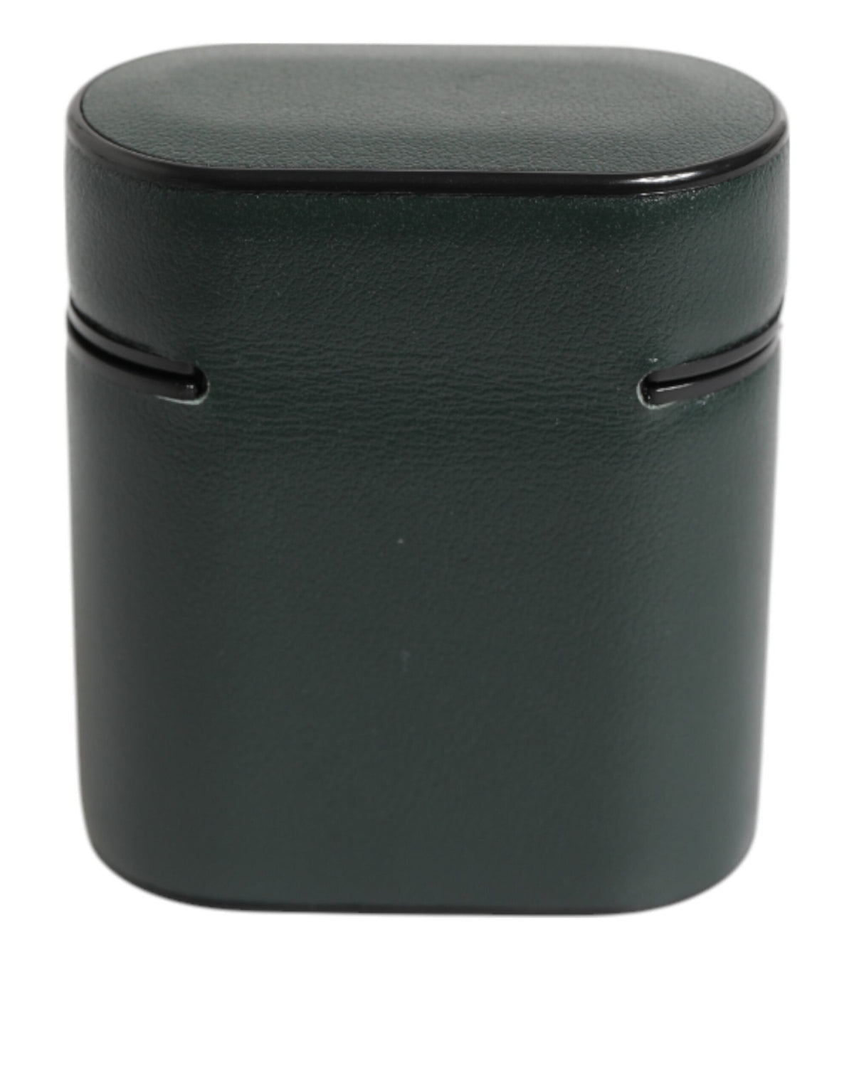 Dolce & Gabbana Black Leather Logo Print Flip Holder Men Airpods Case