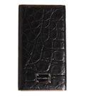 Dolce & Gabbana Black Leather Exotic 3000mAh Power Bank Charger USB