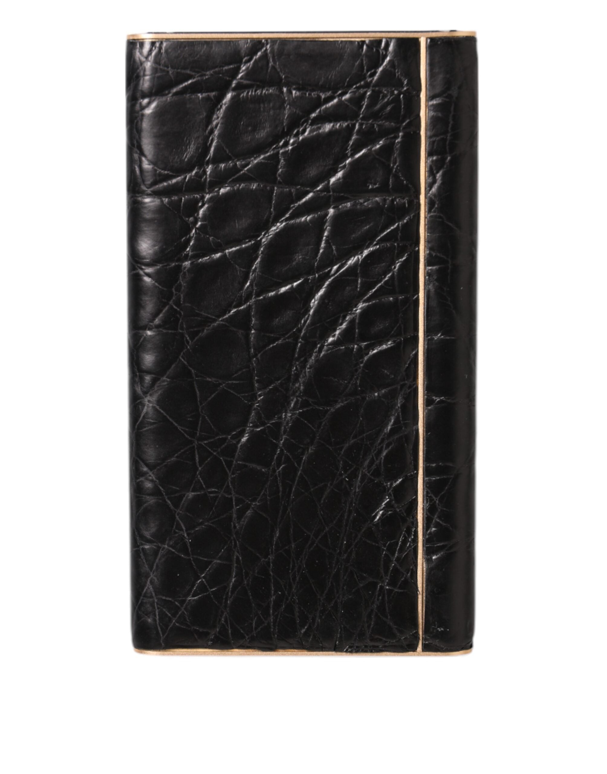 Dolce & Gabbana Black Exoctic Leather Embossed 3000mAh Power Bank Charger USB