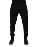 Dolce & Gabbana Black Cotton Jogger Jogging Men Trouser Pants