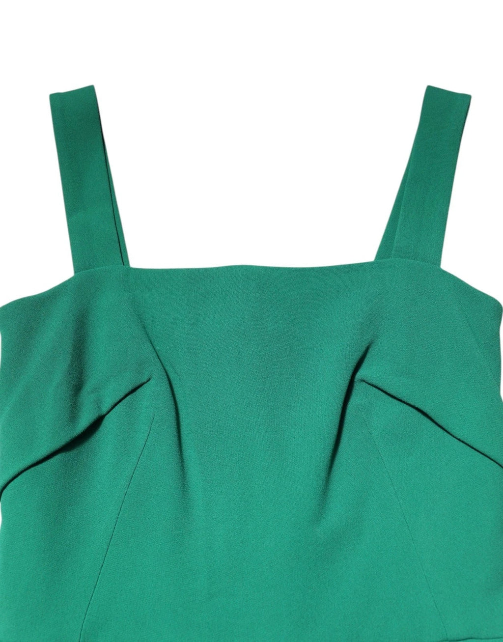Dolce & Gabbana Dark Green Sleeveless Rayon Bodycon Dress