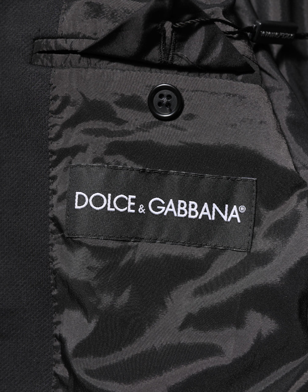 Dolce & Gabbana Dark Blue Cotton Men Jacket Coat Blazer Suit
