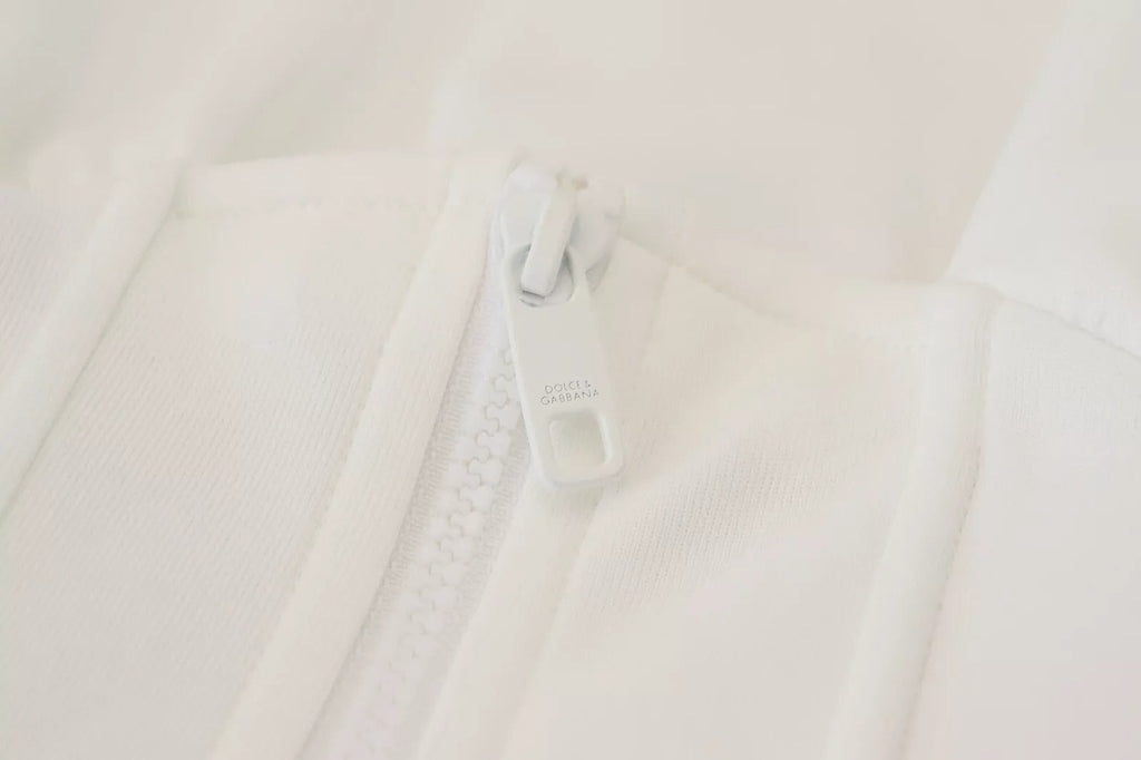 Dolce & Gabbana White Cotton Corset Stretch Top  T-shirt