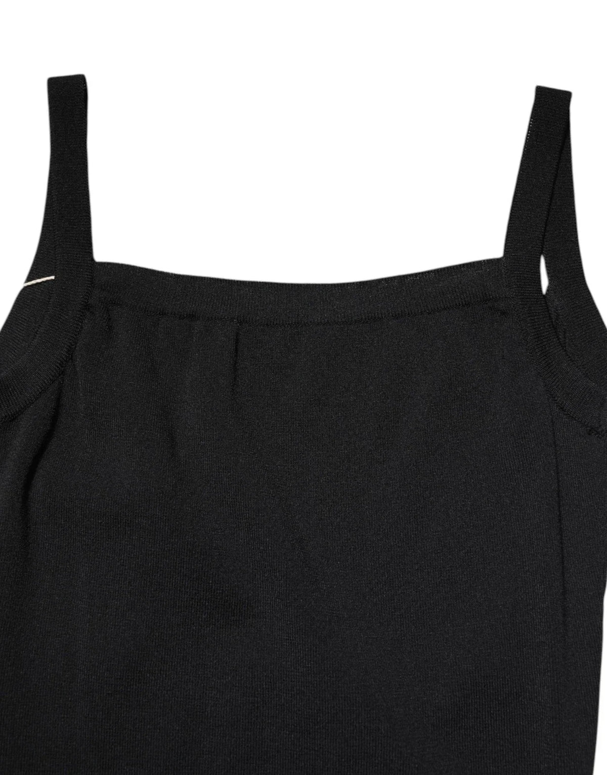 Laneus Black Square Neck Bodycon Ruched Mini Dress