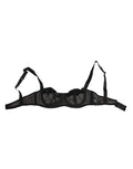Dolce & Gabbana Black Sheer Mesh Underwire Bra  Underwear
