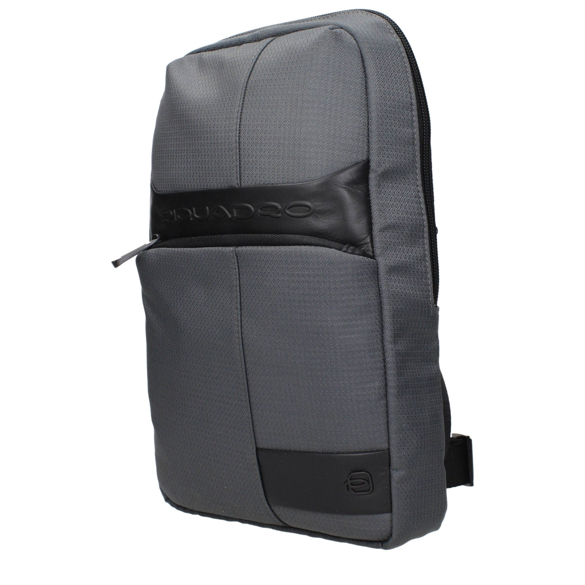 Piquadro Gray Fabric Crossbody Bag