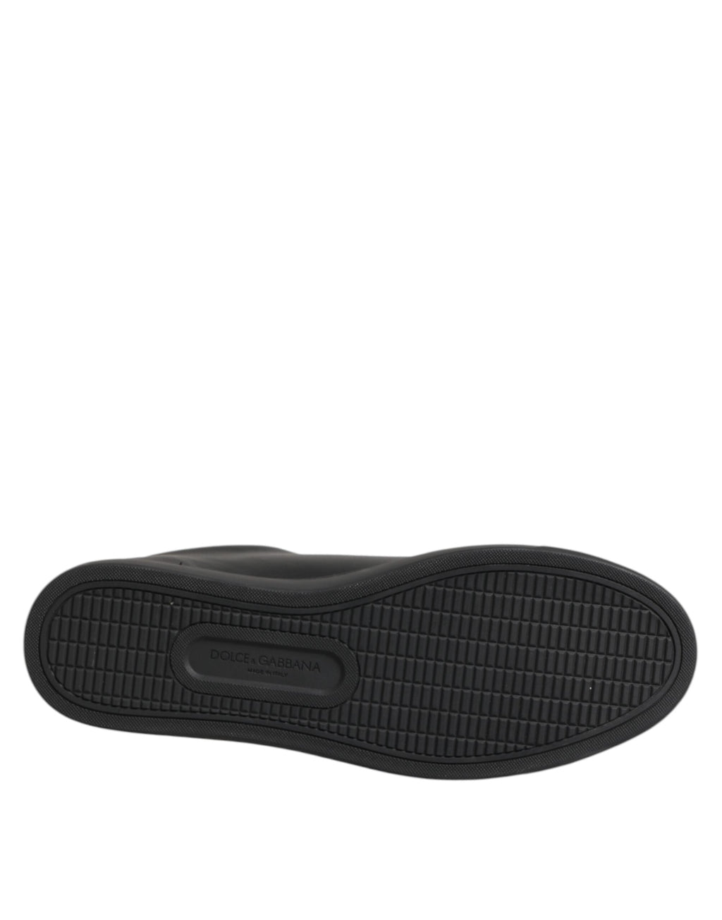Dolce & Gabbana Black Leather Crystal Heart Low Top Sneakers  Shoes