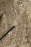 Dolce & Gabbana Gold Floral Lace A-line Sheath Mini Dress