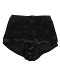 Dolce & Gabbana Black Silk Stretch High Waist Girdle Underwear