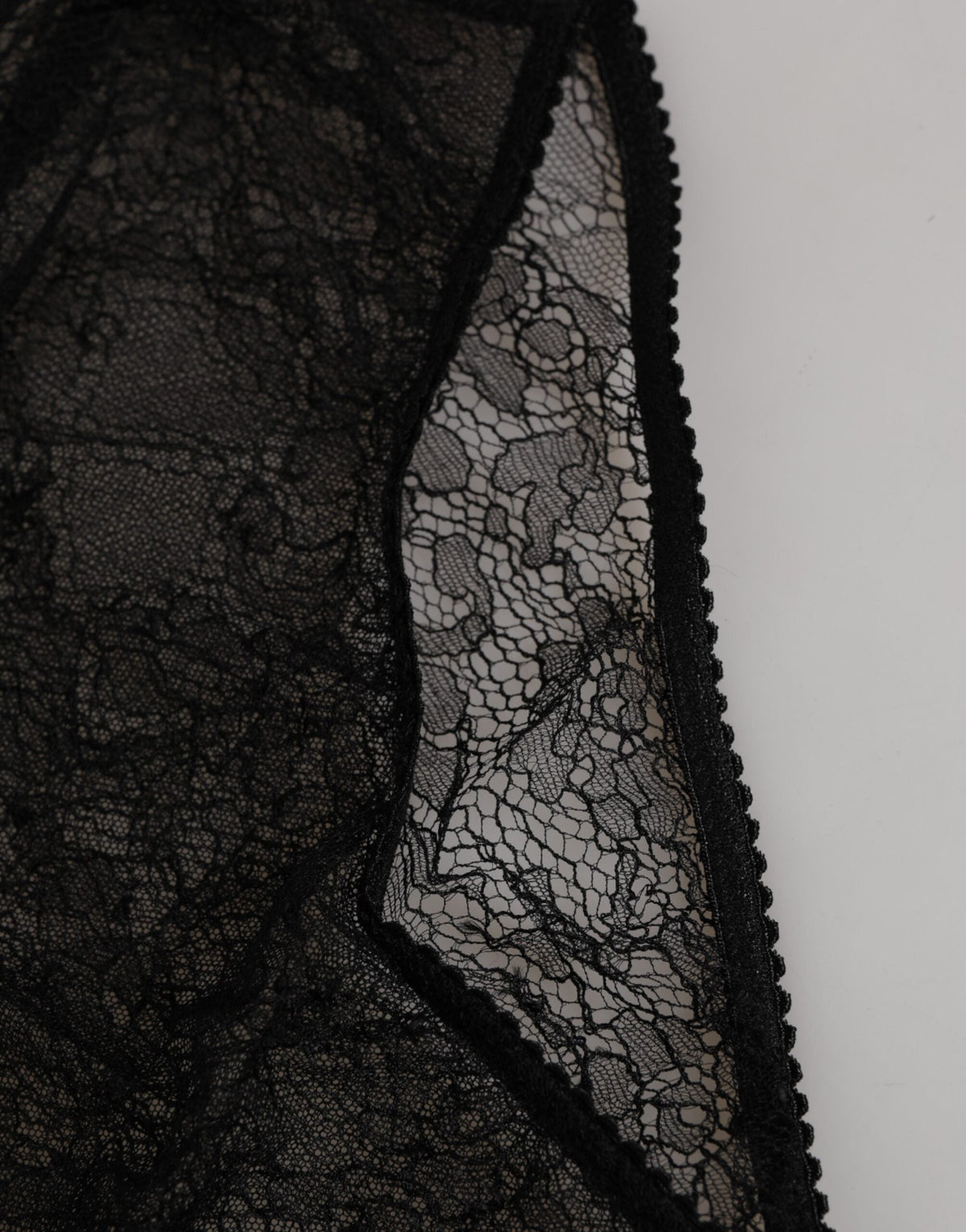 Dolce & Gabbana Black Nylon Stretch High Waist Panty Underwear