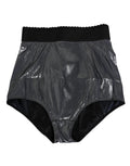 Dolce & Gabbana Gray Silk Stretch Slip Girdle Panty Underwear