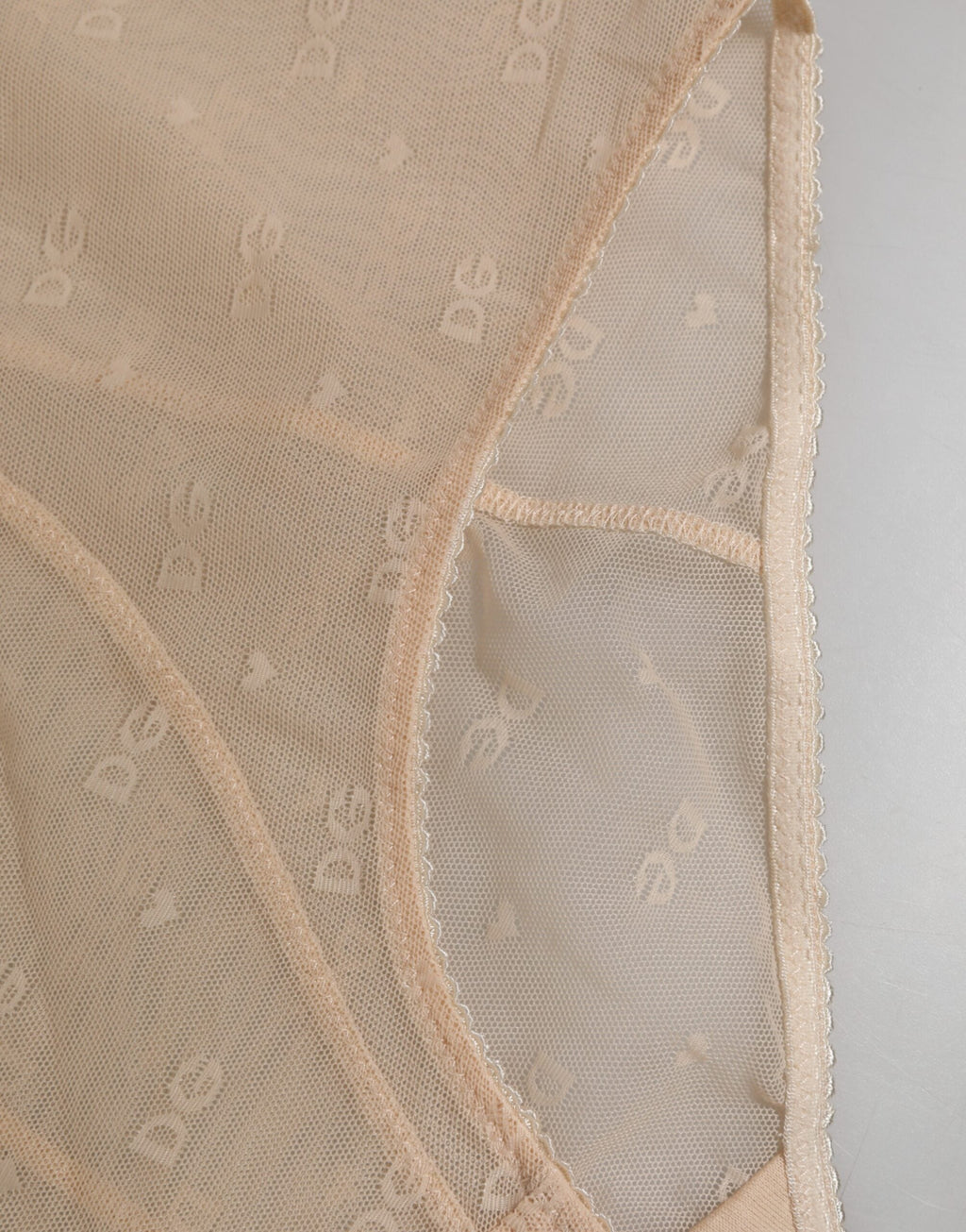 Dolce & Gabbana Beige Nylon High Waist Girdle Panty Underwear