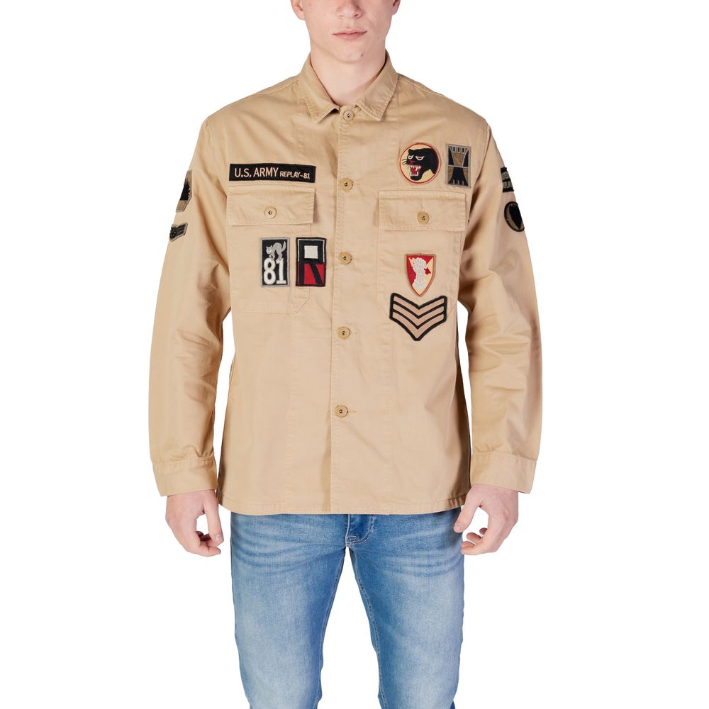 Replay Beige Denim Shirt