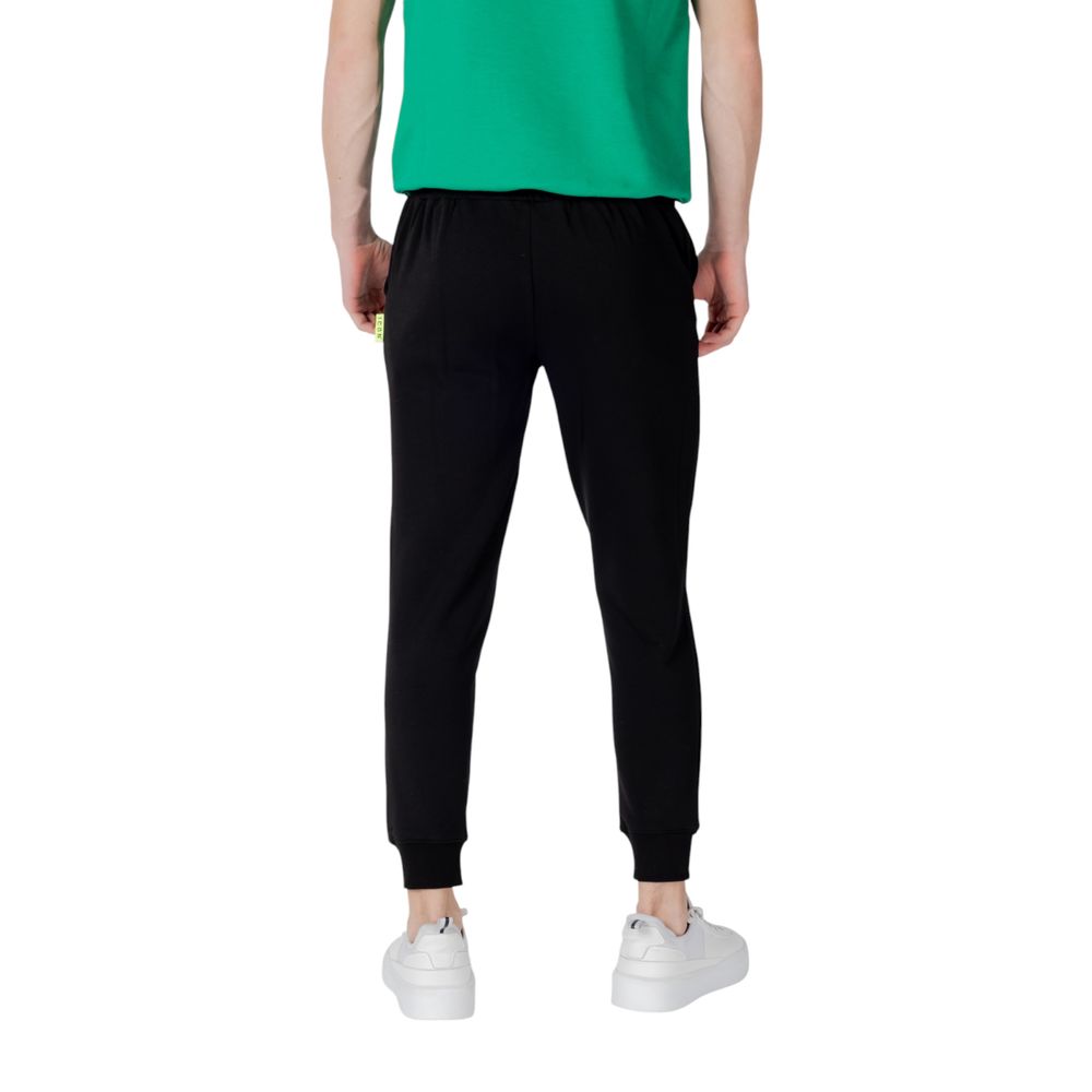 Icon Black Cotton Joggers (Workout Pants)