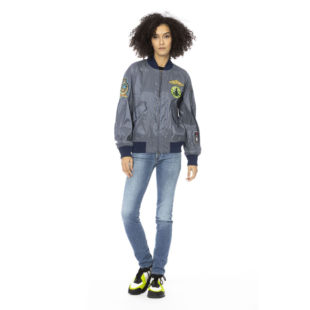 Mr&Mrs Italy Light Blue Polyamide Women Jacket