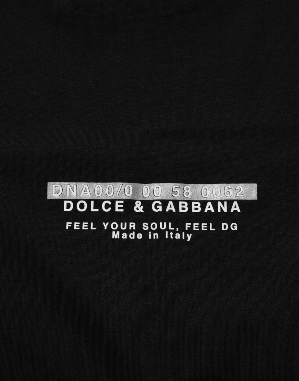 Dolce & Gabbana Black Statement Cotton Men Crew Neck T-shirt