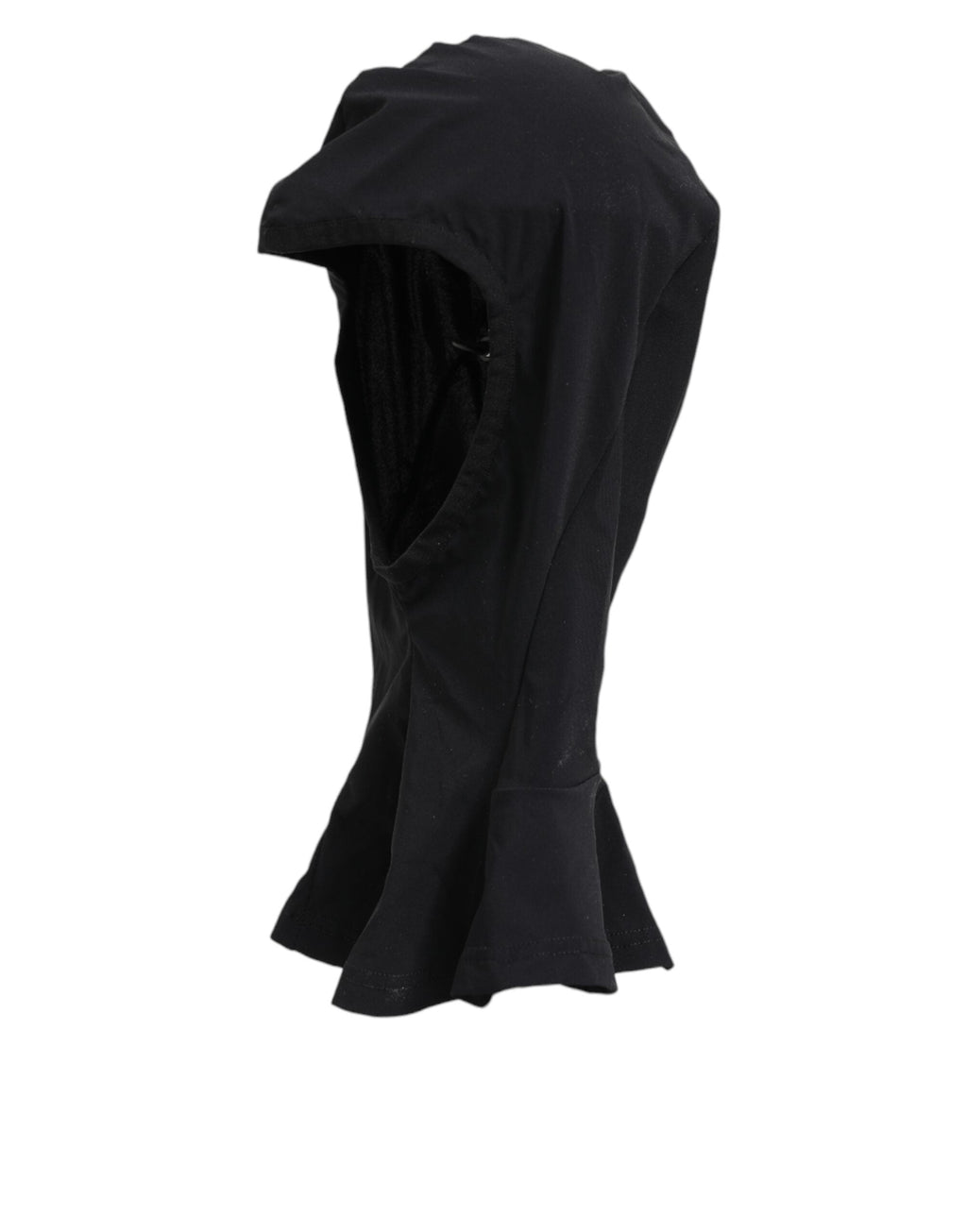 Dolce & Gabbana Black Nylon Elastane Balaclava Hood Face Cover Hat