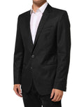 Dark Gray Single Breasted Men Coat MARTINI Blazer