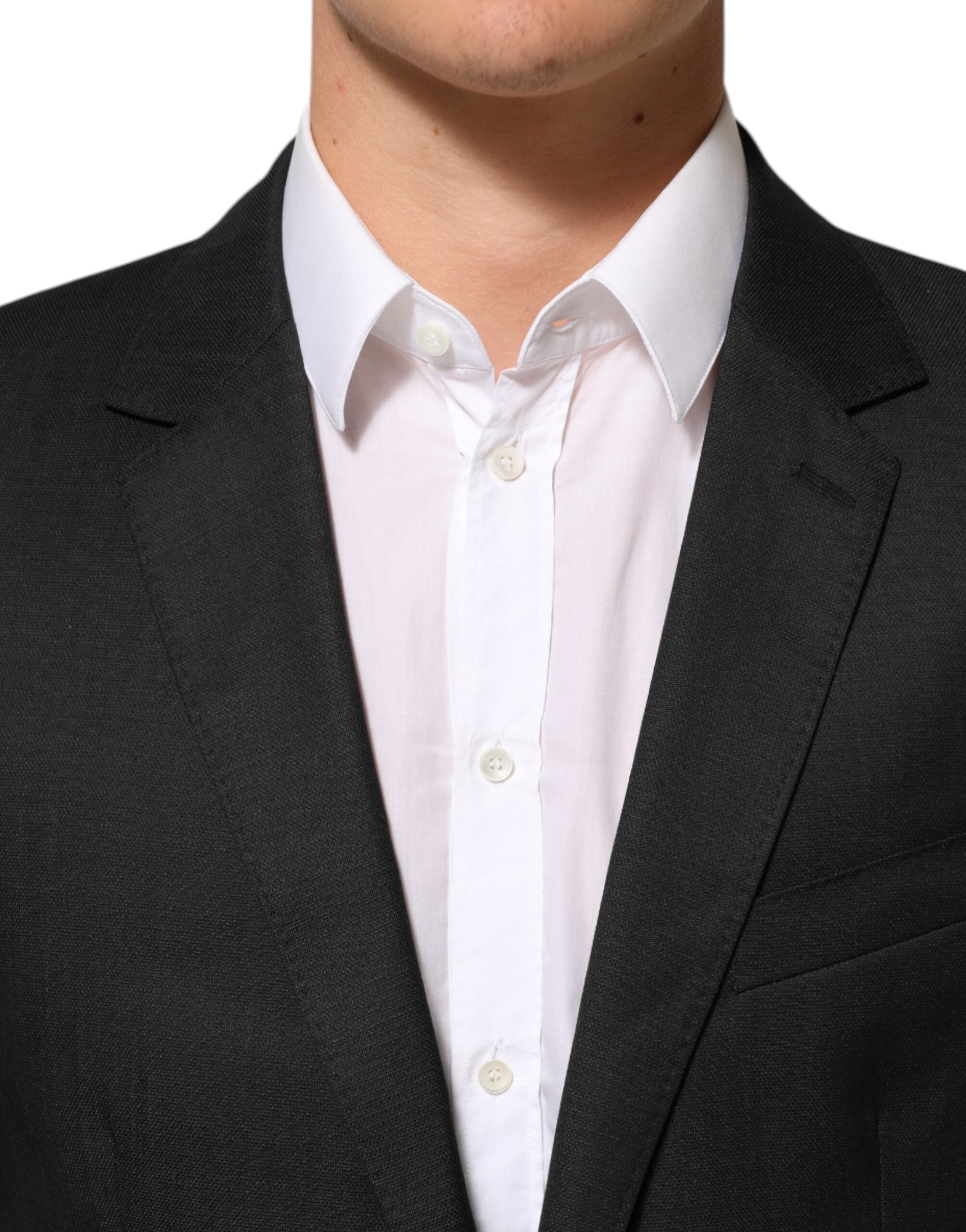 Dark Gray Single Breasted Men Coat MARTINI Blazer
