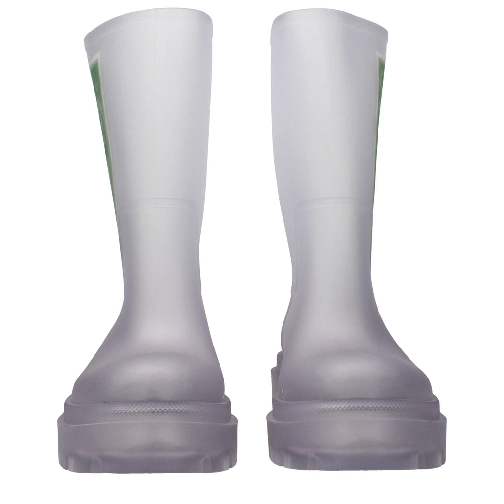 Off-White Transparent Pvc Ankle Boots