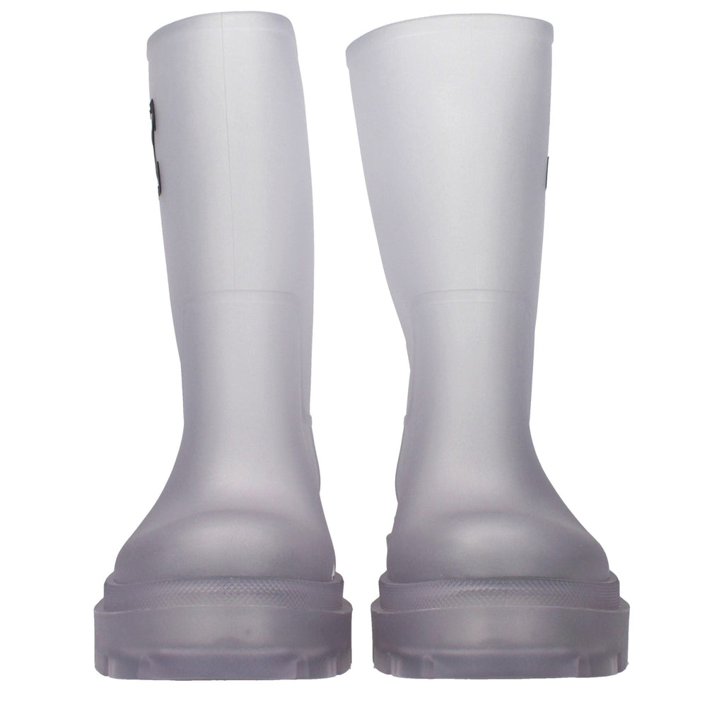 Off-White Transparent Pvc Ankle Boots