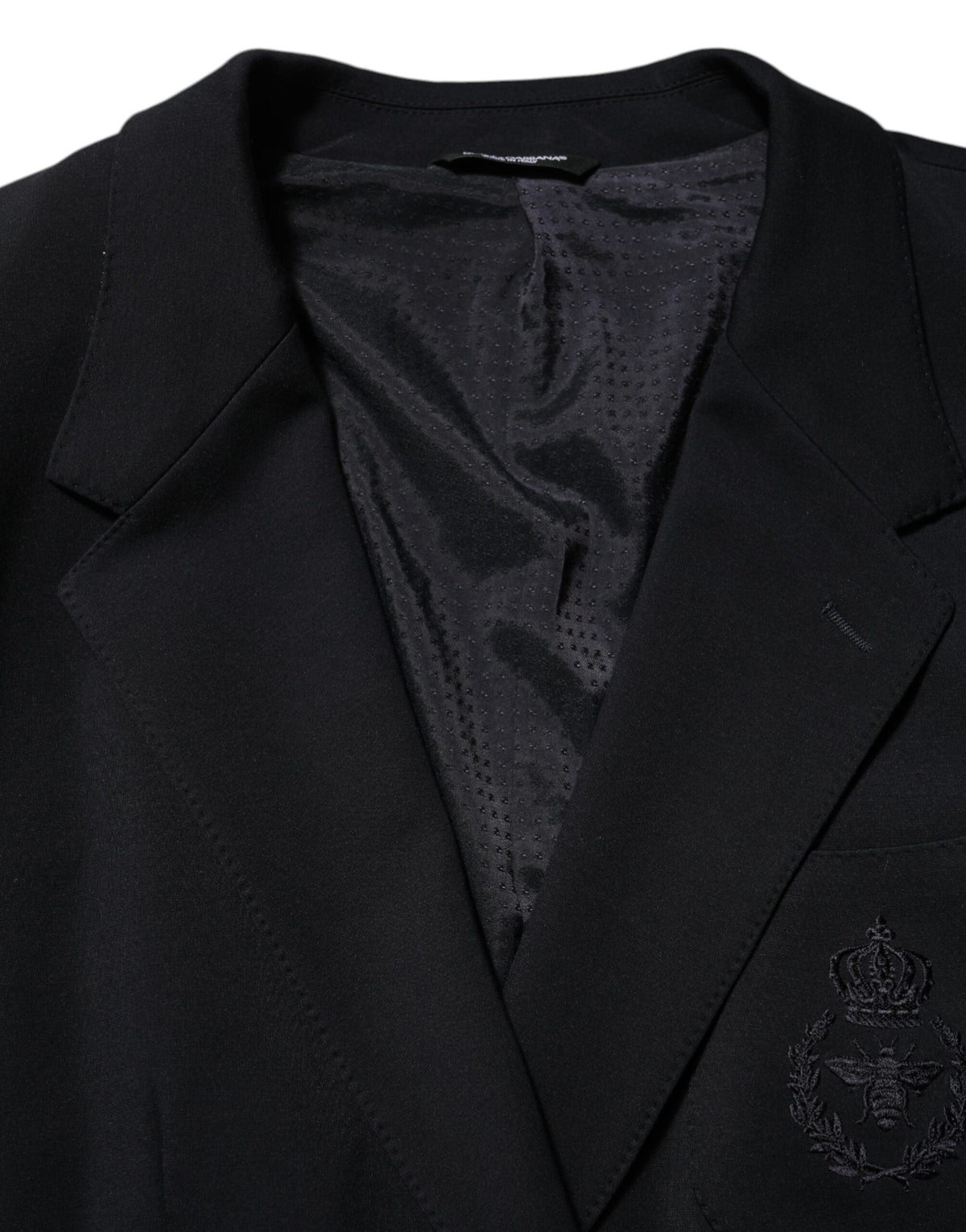 Dolce & Gabbana Dark Blue Viscose 2 Buttons Suit Jacket Blazer