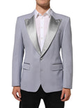 Dolce & Gabbana Gray Wool SICILIA 2 Buttons Men Suit Blazer