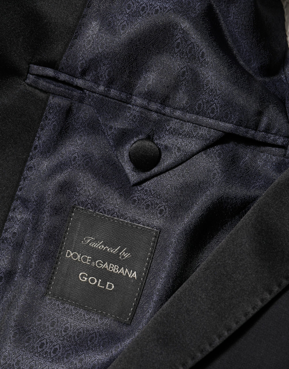 Dolce & Gabbana Black GOLD 1 Button Suit Jacket Men Blazer