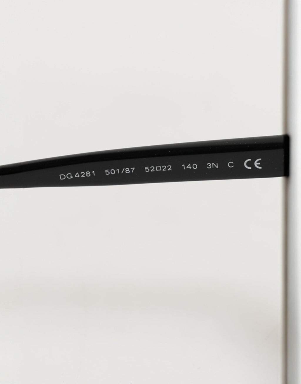 Dolce & Gabbana DG4281 Black Round Frame Full Rim Eyewear Sunglasses